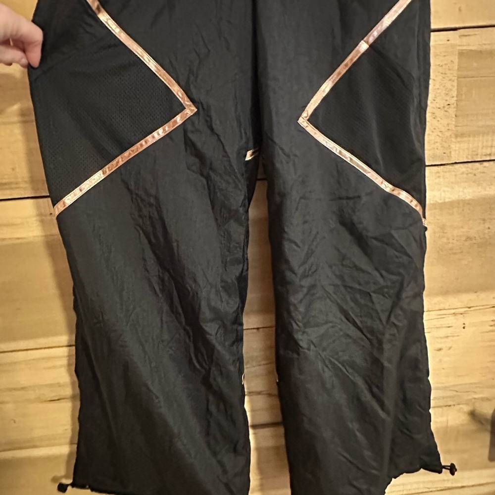 Champion Nylon Mesh Overalls Black And Gold Size Small - Picture 8 of 16
